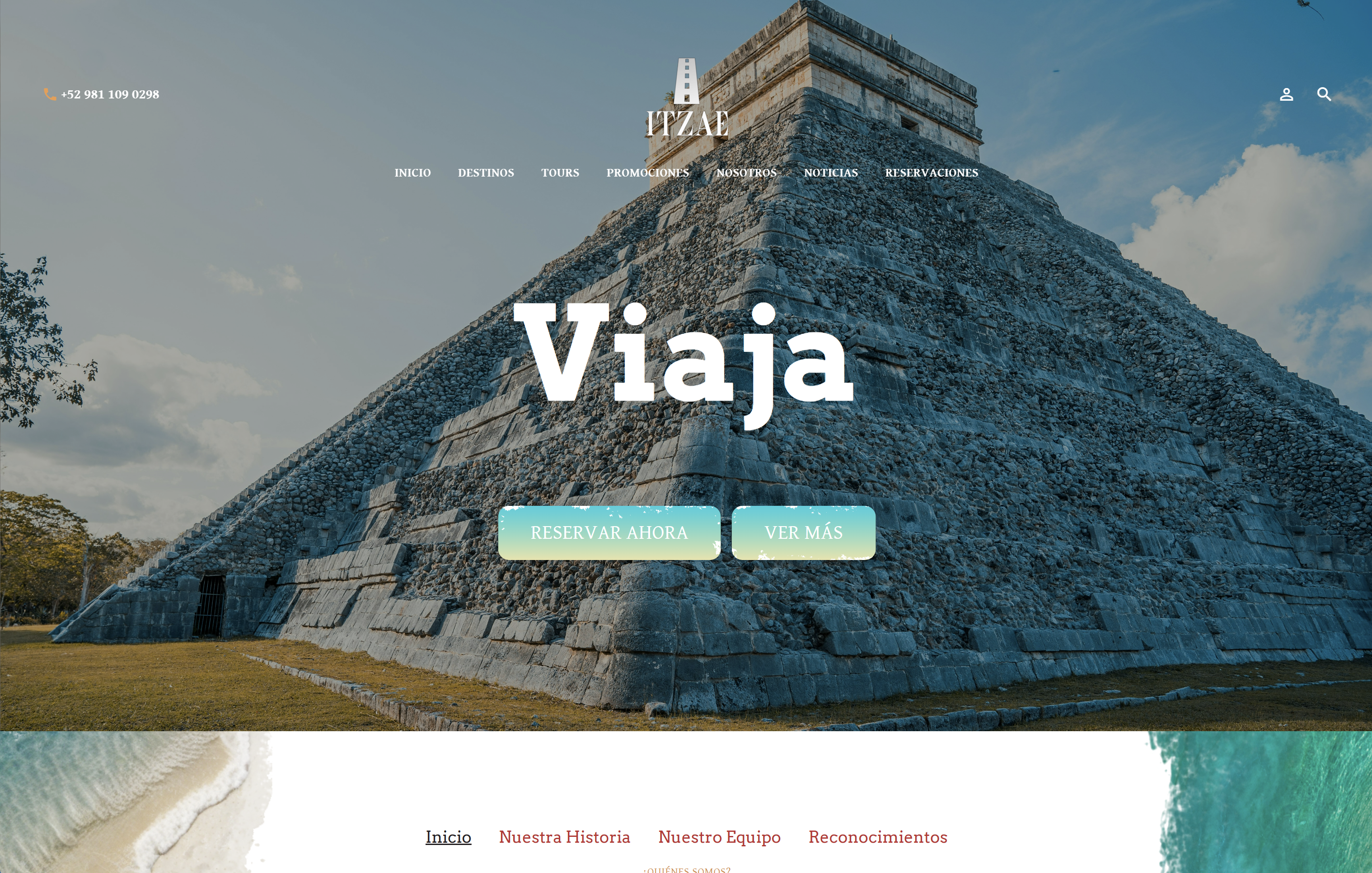 Agencia de viajes con reservas